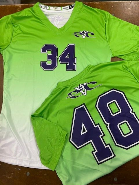 Lime green custom jerseys
